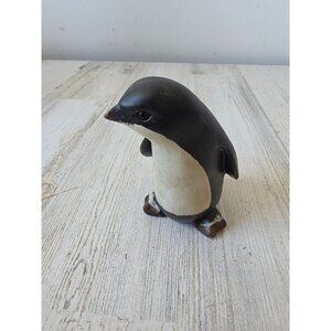 Vintage penguin statue figurine decor bird